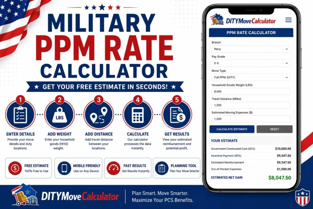 Military PPM Rate Calculator