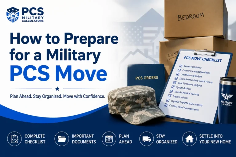 prepare for a military PCS move